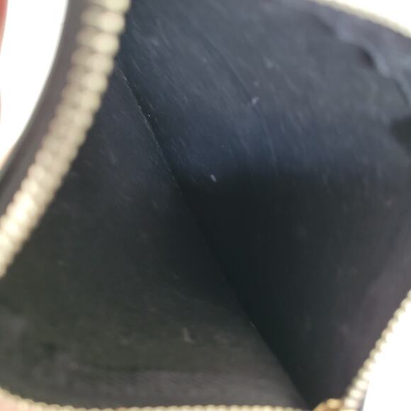 Paul Smith Black Pink Leather Zip Pouch Wristlet Wallet Designer Classic Logo - Picture 6 of 9